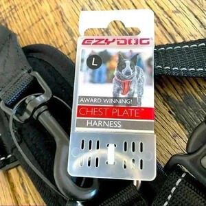 EZYDOG NWT Chest Plate Harness Black Size L